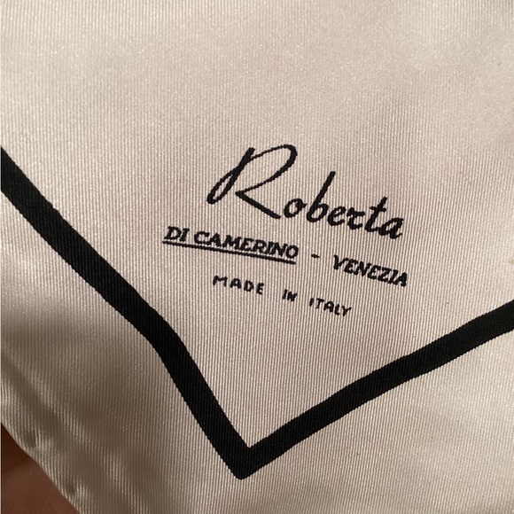 Vintage 1960s Roberta di Camerino Geometric Pattern Scarf 66X16 - Picture 4 of 7